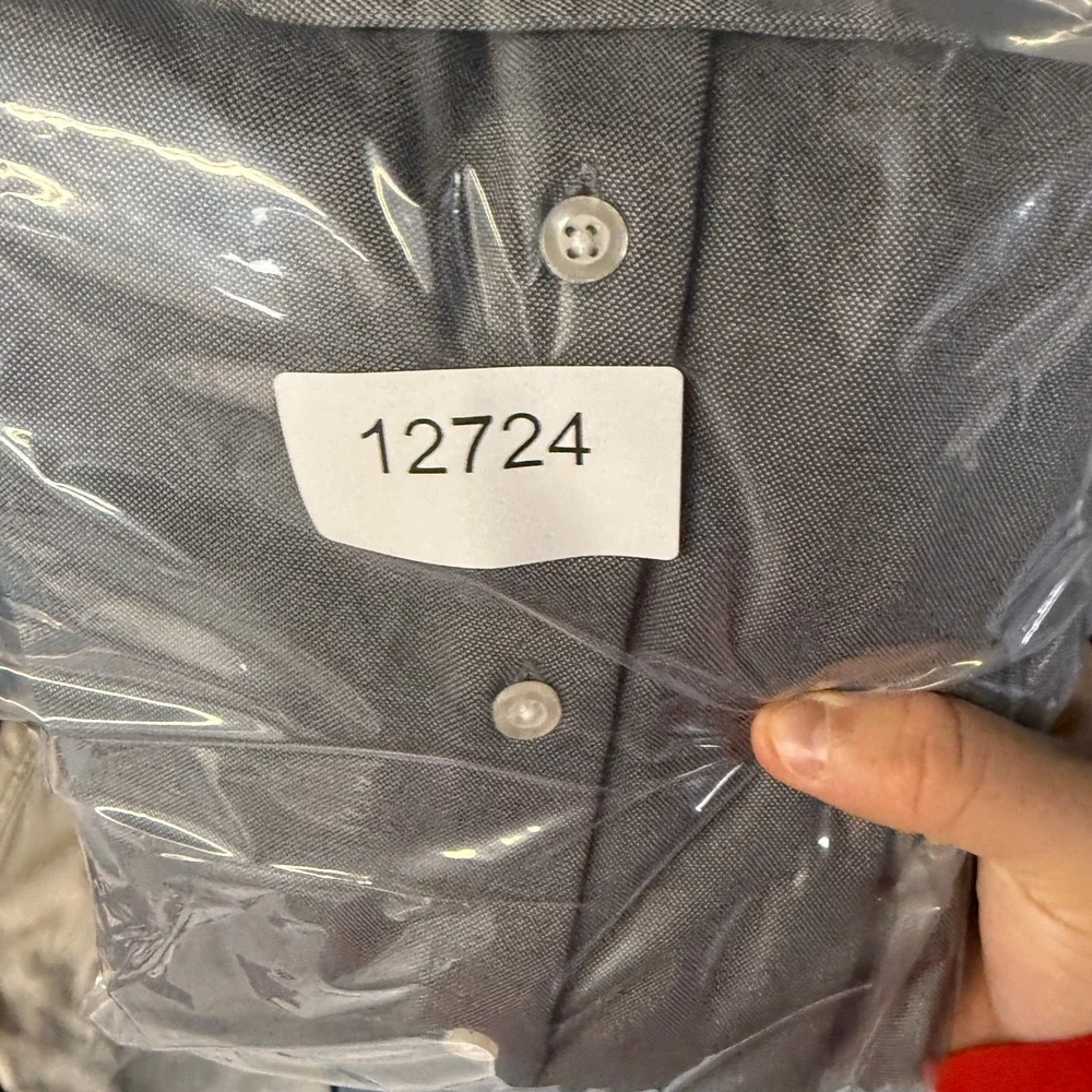Ministry of Supply Apollo Shirt Mens Medium Slim Gray Performance Dress Commute - Picture 10 of 10